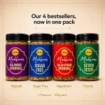 Ishaan Mukhwas Mouth Freshener PACK OF 4 - Rajwadi, Rajasthani, Sugar Free & 7 Seeds Saunf Mix | After Meal Digestive | 100g Each